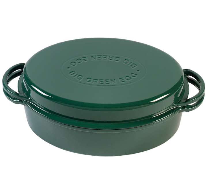 BIG GREEN EGG – Cocotte en fonte ovale 5,2L 2XLarge, XLarge, Large