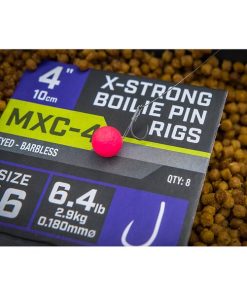 Bas de ligne montés Matrix MXC-4 4” X-Strong Boilie Pin Rigs – 10 cm