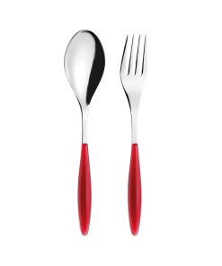 GUZZINI – COUVERTS DE SERVICE “FEELING” CLEAR RED