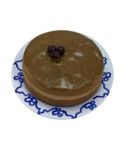 Gâteau au café sur assiette