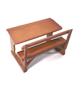 Table et banc d&rsquo;écolier en chêne