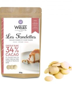 WEISS – FONDETTES CHOCOLAT BLANC 34% 250GR