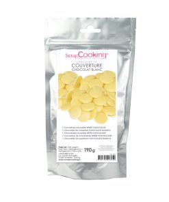 SCRAPCOOKING – CHOCOLAT DE COUVERTURE BLANC 190G