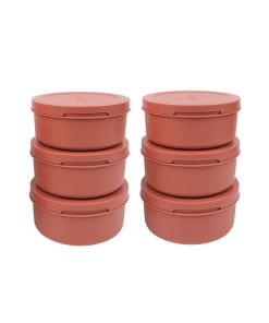 ZIIPA – SET DE 6 BOITES A PATONS SPETINA TERRACOTTA