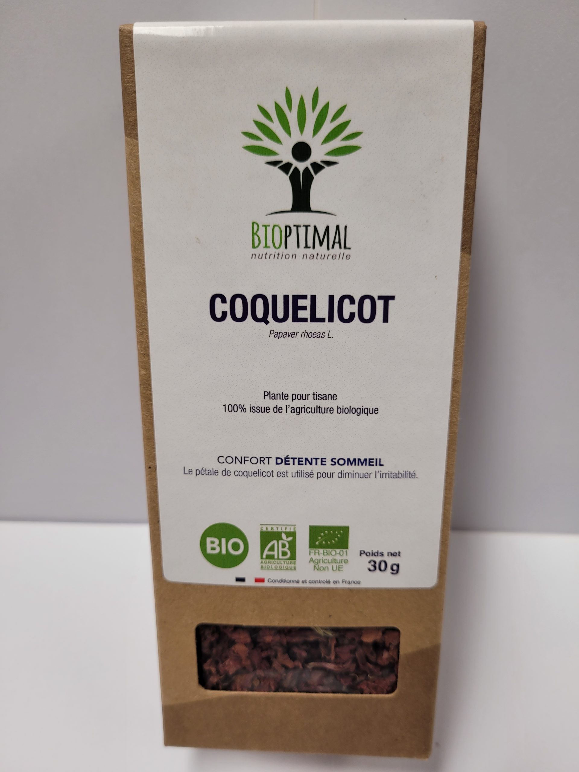 TISANE COQUELICOT BIO 30g net FRANCE