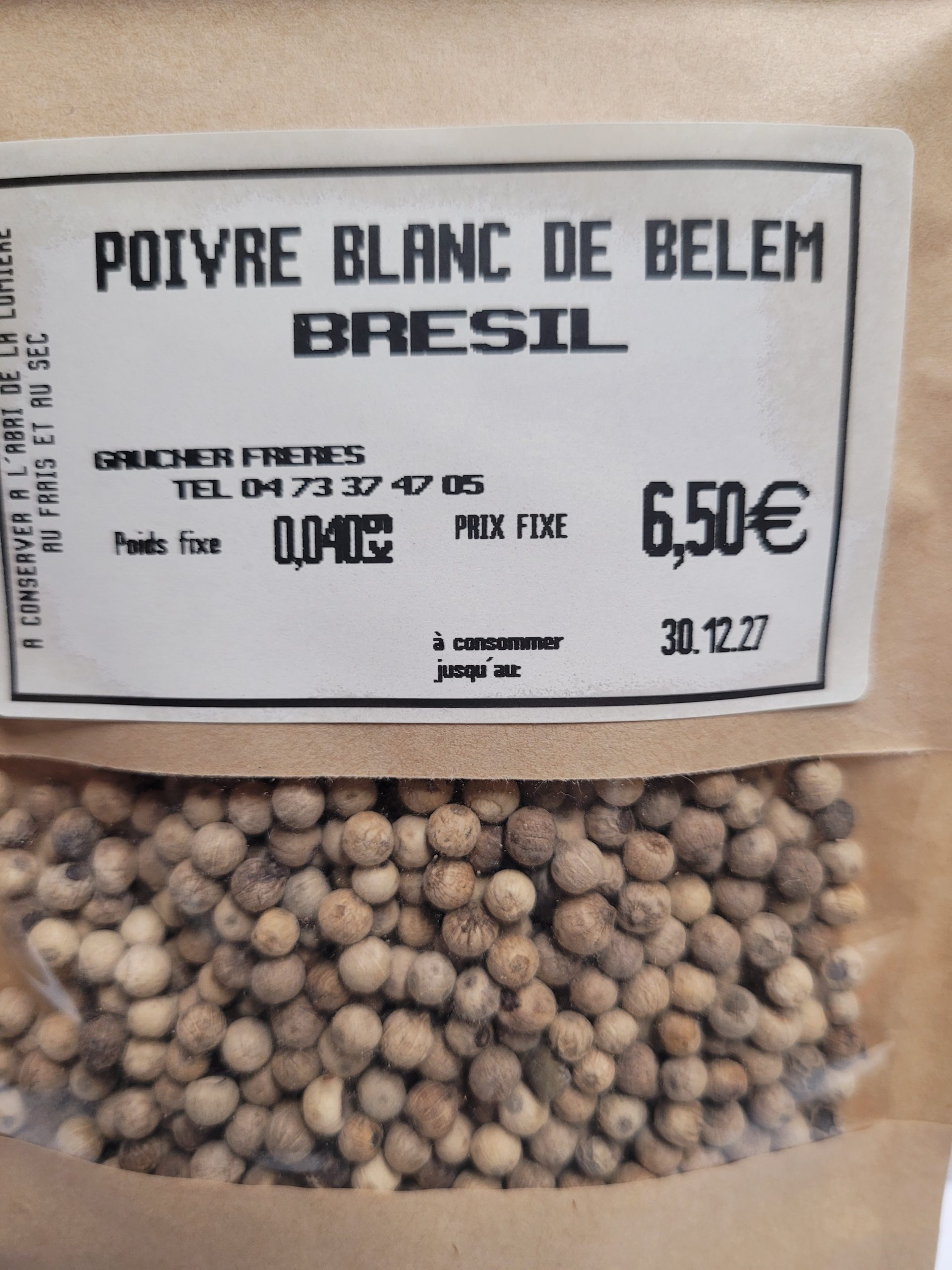 POIVRE BLANC DE BELEM 40g net BRÉSIL – Image 3