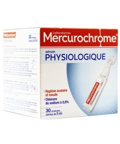 MERCUROCHROME SERUM PHYSIOLOGIQUE 30*5ML