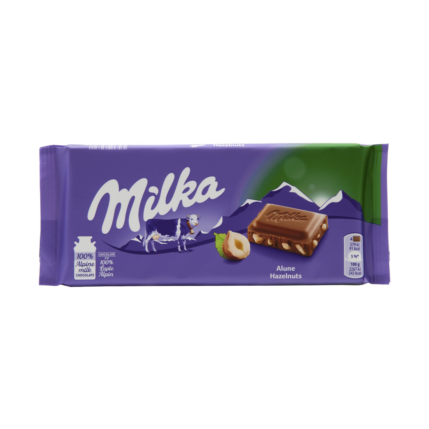 MILKA HAZELNUTS 100GR