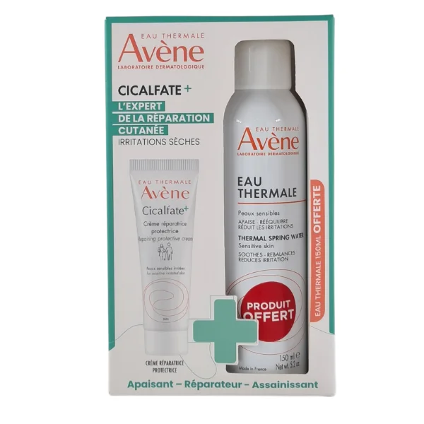 AVENE PACK CICALFATE+ CREME 100ML + EAU THERMALE 150ML OFFERT