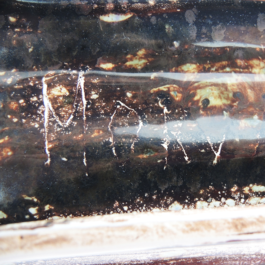 Ancien Plat à Asperges en Céramique Signé – Image 5