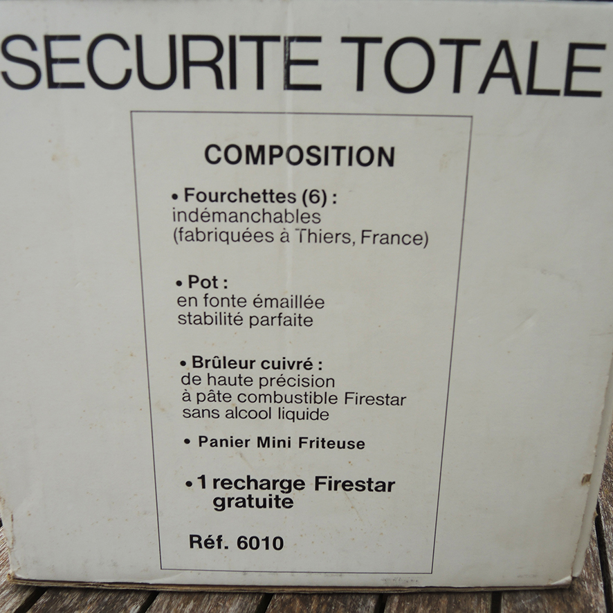 Ancienne Fondue Friteuse Le Creuset en Fonte Orange – Image 3