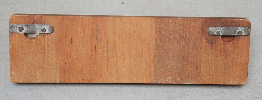 Ancien Panneau Porte-Clé Mural en Bois & Laiton – Image 2