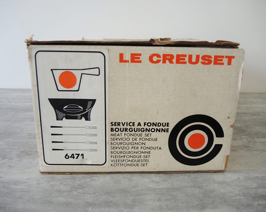 Ancien Service à Fondue Savoyarde Orange LE CREUSET – Image 4