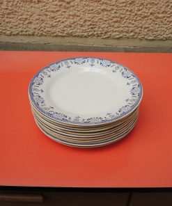 11 Anciennes Assiettes Plates Creil & Montereau – Lavallière