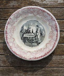 Ancienne Assiette Parlante K & G – Les Notables de Cornebourg