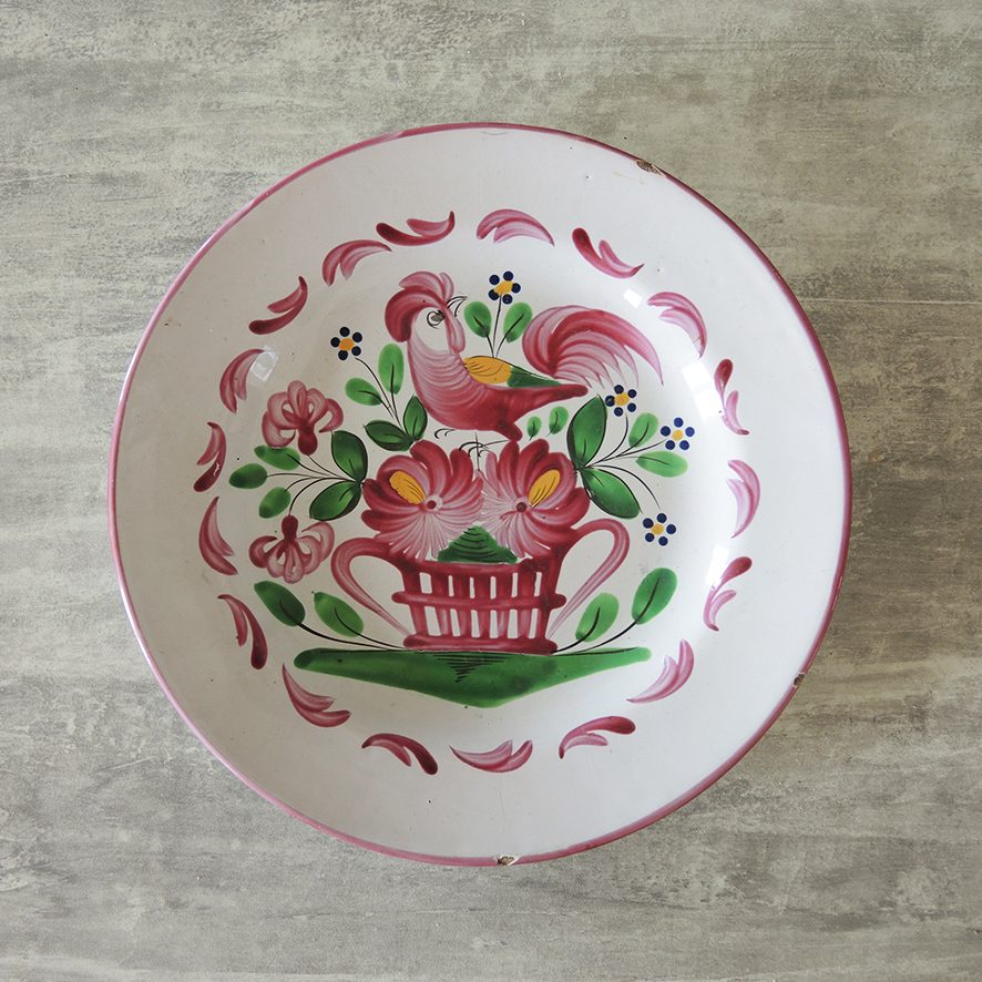 2 Assiettes Coq en Céramique de Lunéville – Image 2