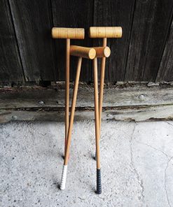 4 Anciens Maillets de Croquet en Bois