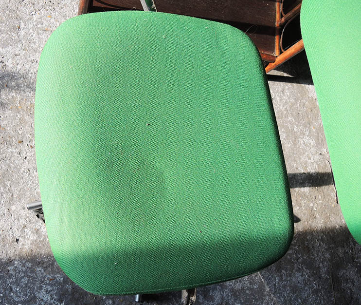 Ancien Fauteuil de Bureau Pivotant Vert – Image 5