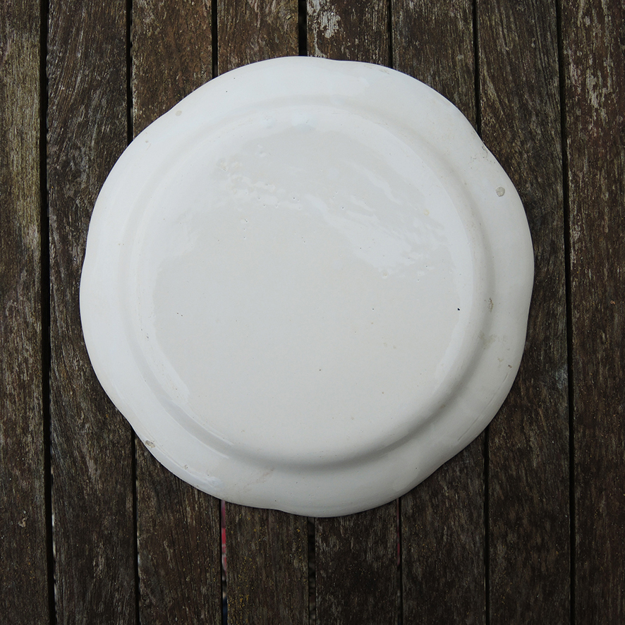 Ancienne Assiette Creuse en Céramique Décor Floral – Image 3