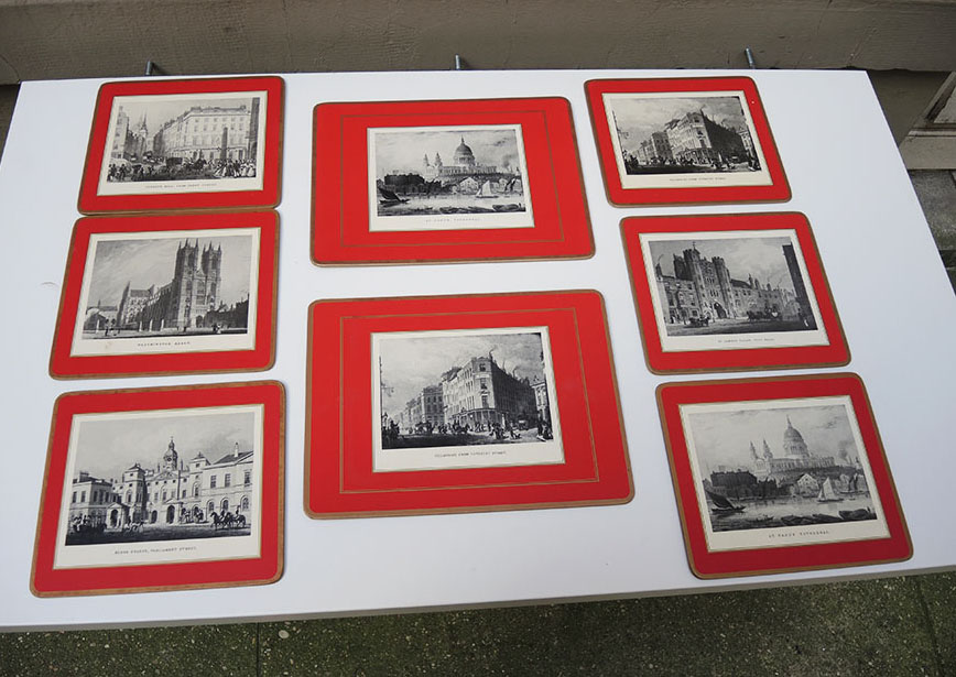 8 Anciens Sets de Table Pimpernel – British Heritage