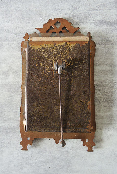 Ancien Cadre à Poser en Cuivre ou Laiton avec Photo Ancienne – Image 2