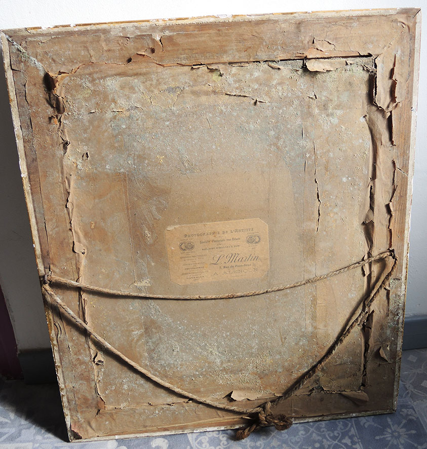 Ancien Portrait Photo Encadré et Signé : Jeune Fille – Image 5