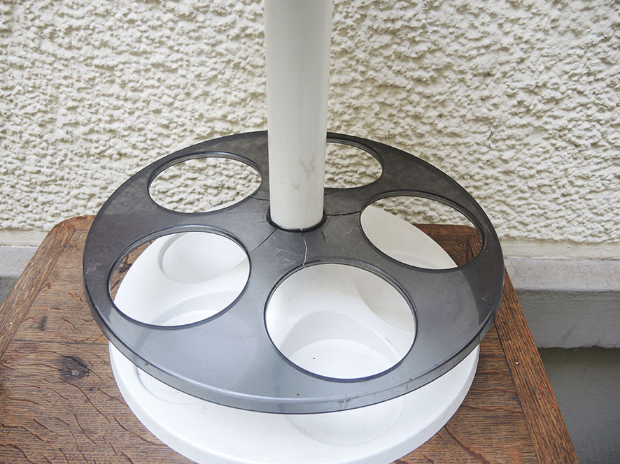 Ancien Bar Portatif- Serviteur Blanc Style Flair Prisunic – Image 3