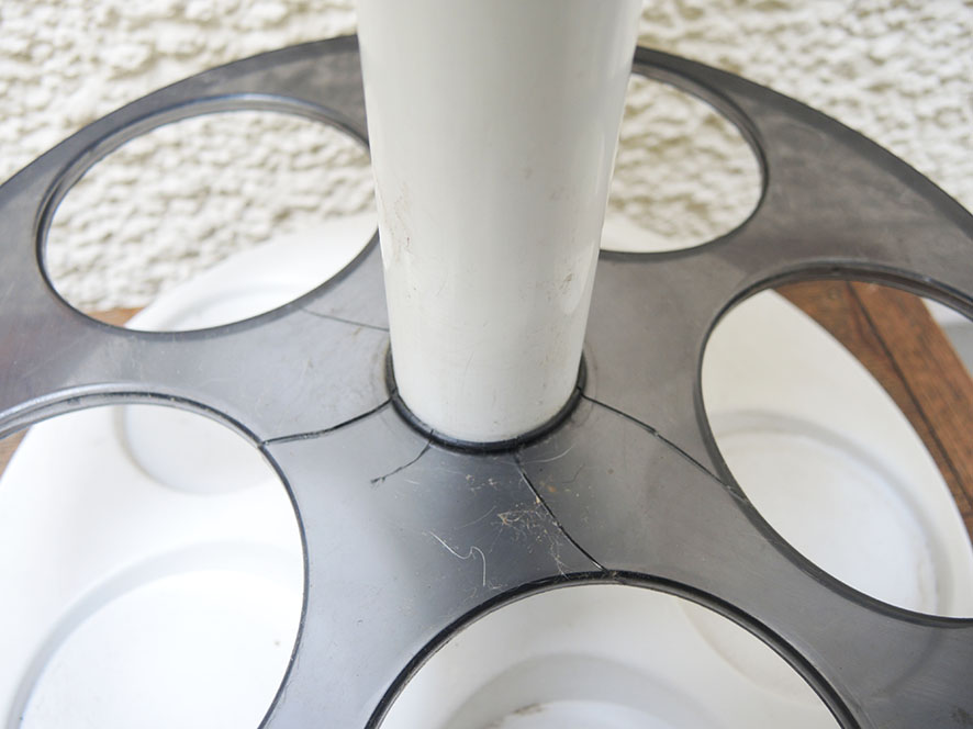 Ancien Bar Portatif- Serviteur Blanc Style Flair Prisunic – Image 4