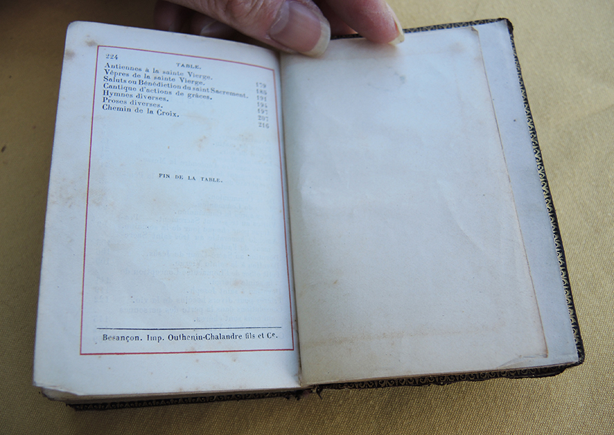 Ancien Recueil de Prières de Madame Fenouil Limoges Ed 1879 – Image 5