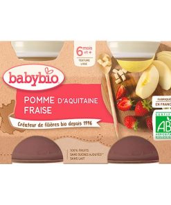 BABYBIO – PETIT POT POMME FRAISE 2 X 130 G