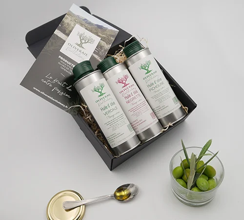 Coffret 3 Huiles – Un Voyage Gustatif au Cœur des Cévennes