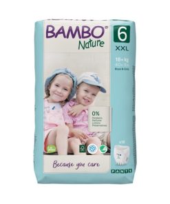 BAMBO NATURE – COUCHE CULOTTE D&rsquo;APPRENTISSAGE BIO BEBE T6 +18 KG 18U