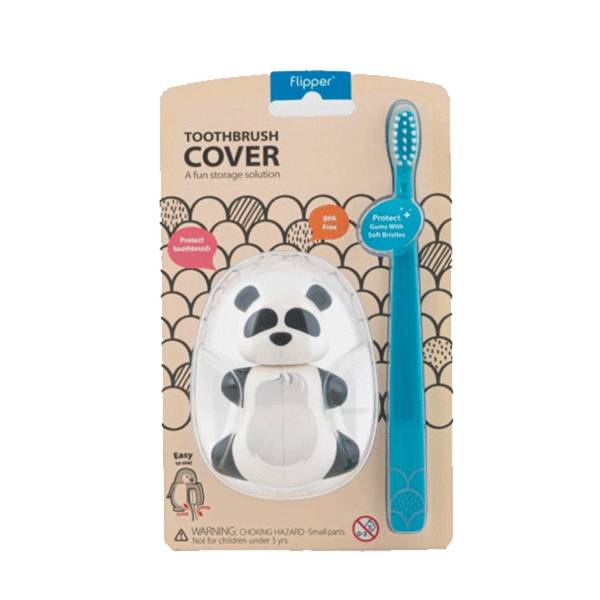 FLIPPER – BROSSE A DENT AVEC COUVERCLE PANDA