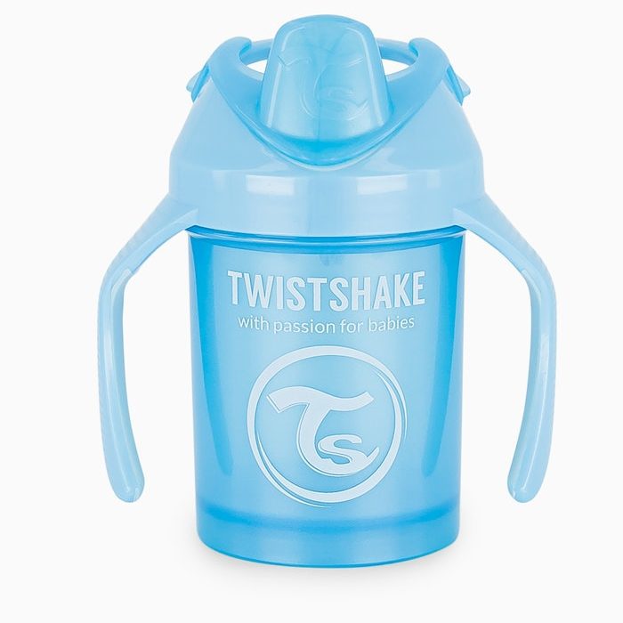 TWISTSHAKE – TASSE A BEC 230ML ANTIFUITES SANS BPA AVEC CAPUCHON 4M+ – Perle Bleu