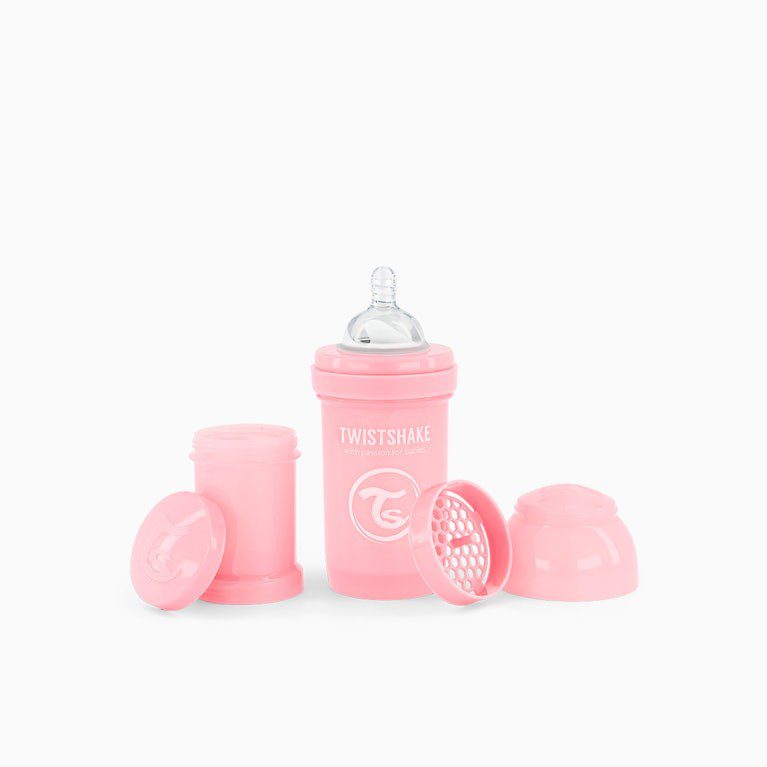 TWISTSHAKE – BIBERON ANTI COLIQUE 180ML DES LA NAISSANCE ROSE